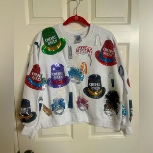 Queen of Sparkles New Year sweatshirt